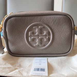 Tory Burch Crossbody Mini-Perry Bombe Gray Heron